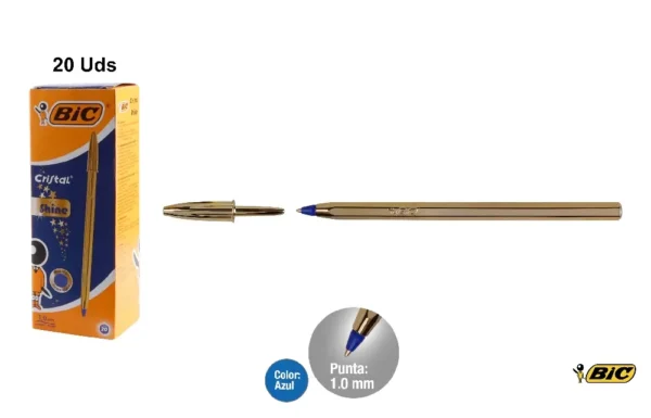 CELEBRATE GOLD CRYSTAL PEN 20 unidades E