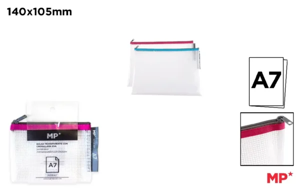 BOLSA EVA TRANSPARENTE COM ZÍPER A7