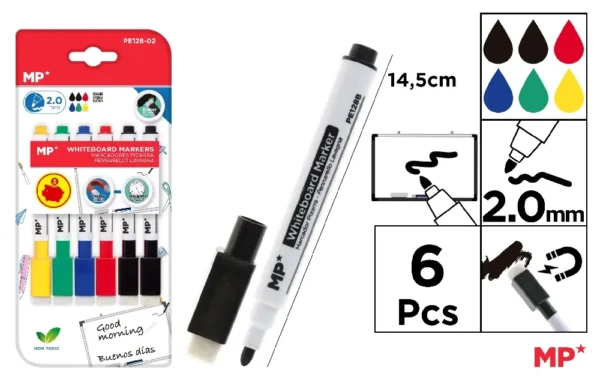 BORRACHA DE MARCADOR DE QUADRO NEGRO 6 C