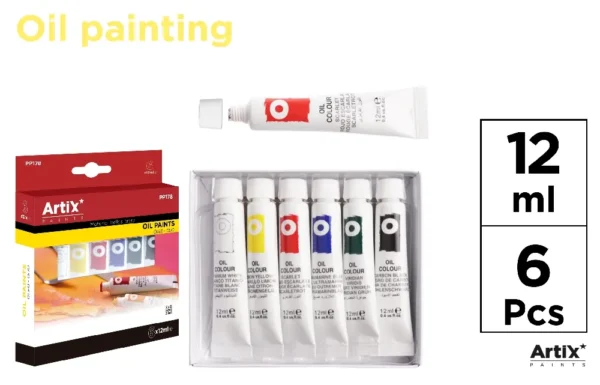 PINTURA A ÓLEO 6 TUBOS