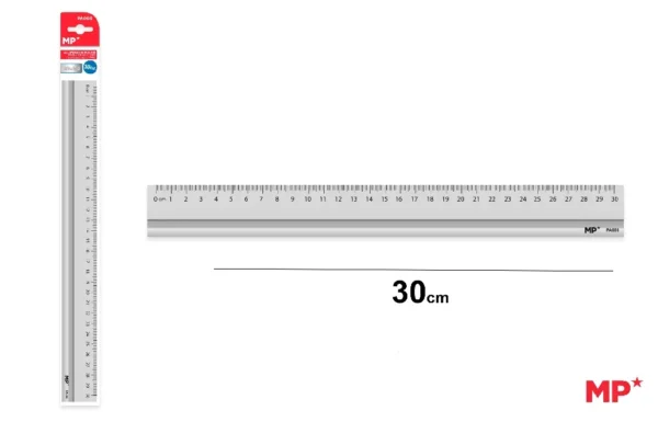RÉGUA DE ALUMÍNIO 30 cm