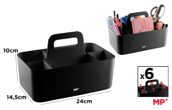 ORGANIZADOR DE DESKTOP PRETO