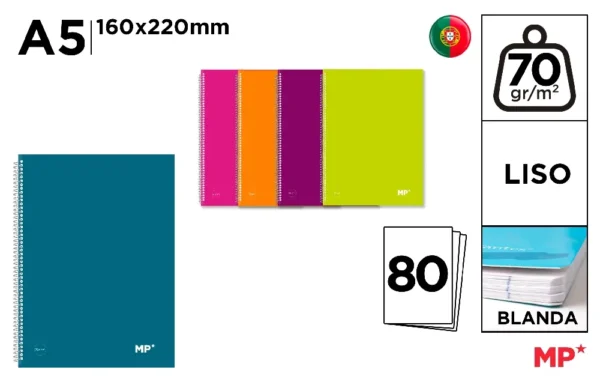 CAPA COLORIDA CAPA NOTEBOOK A5 70 g/m² P