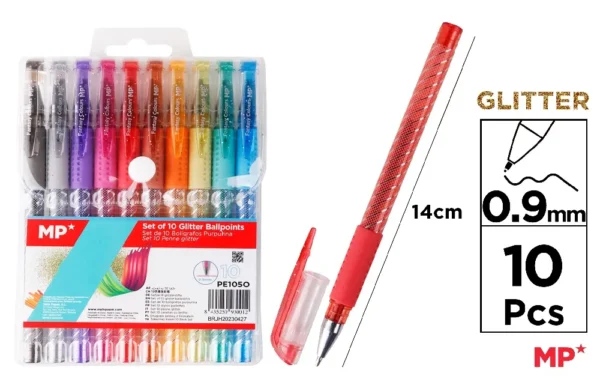 CANETAS GLITTER 10 CORES