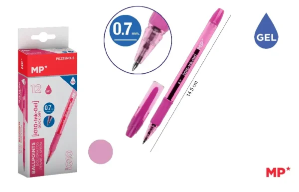 CANETA TINTA GEL PONTA 0.7 mm ROSA