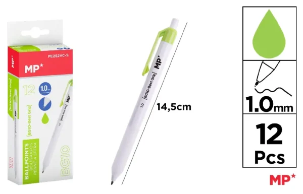 CANETA 1,0 mm VERDE CLARO
