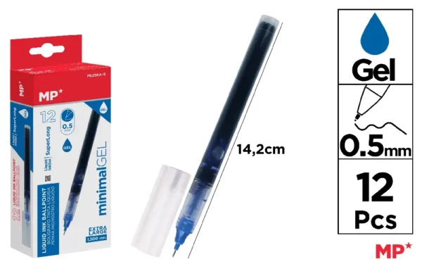 CANETA DE TINTA GEL AGULHA 0.5 mm AZUL