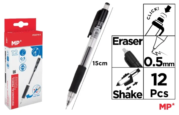 0.5 mm MECANISMO EASY GRIP 12 unid.