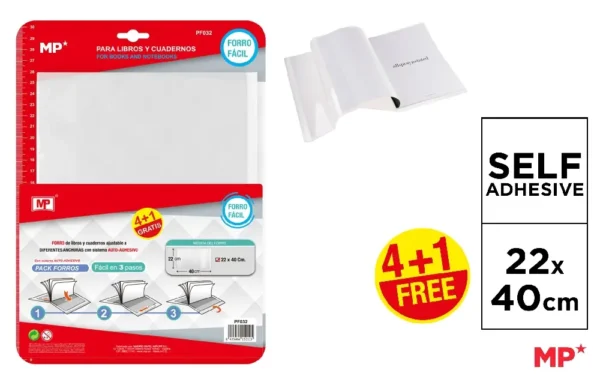 FORRO PARA LIVROS A5 PACK 5 Unid.