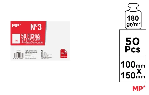 FOLHAS DE CARTÃO SIMPLES 100 x 150 mm