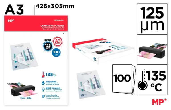 CAPAS PARA LAMINAR A3 100 FOLHAS
