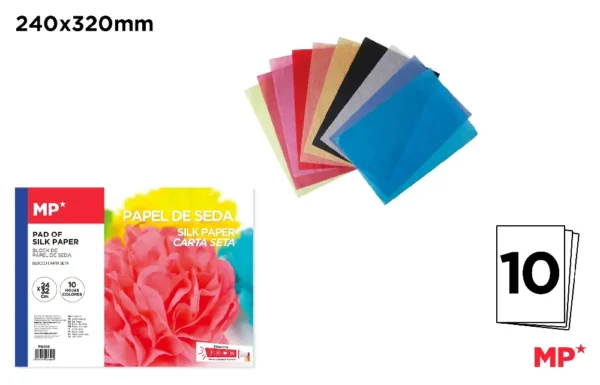 BLOCO DE PAPEL DE LENÇO 10 FOLHAS
