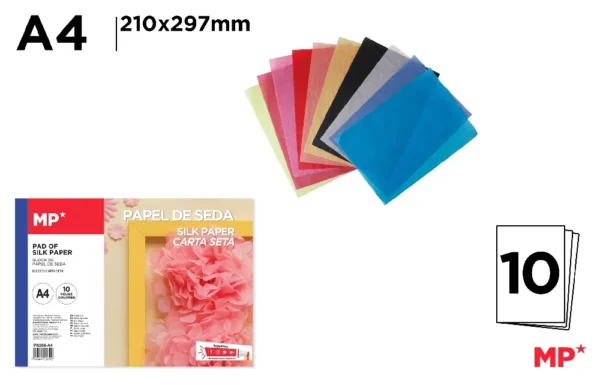 BLOCO DE PAPEL TISSUE A4 10 FOLHAS
