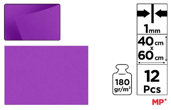 FELTRO 40 x 60 cm COR ROXA
