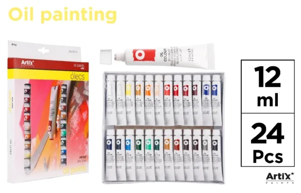PINTURA A ÓLEO 24 TUBOS x 12 ml