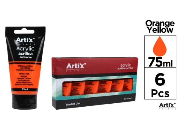 TINTA ACRÍLICA AMARELO ÂMBAR 75 ml