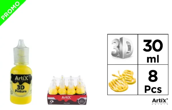 PINTURA DE ARTESANATO 3D AMARELO