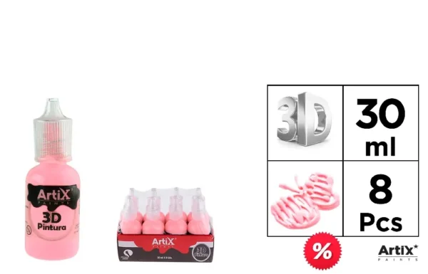 PINTURA DE ARTESANATO 3D ROSA