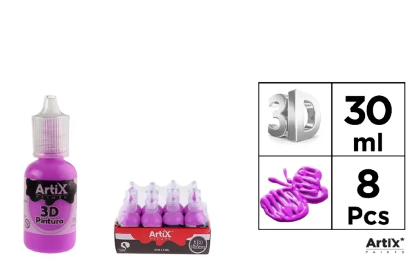 PINTURA 3D ARTESANATO ROXO