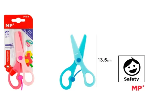 TESOURA DE PLÁSTICO ANTI-CORTE PARA CRIA