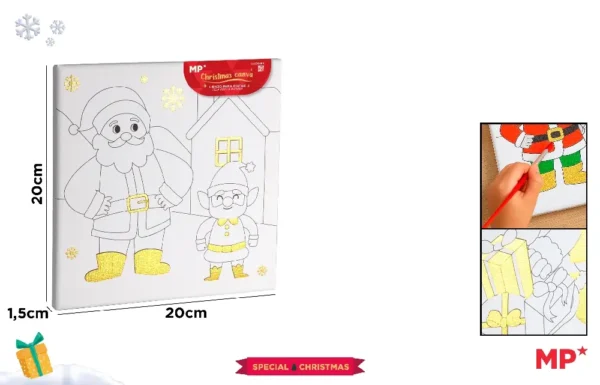 TELA INFANTIL PARA COLORIR 20 x 20 cm