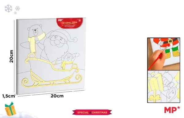 TELA INFANTIL PARA COLORIR 20 x 20 cm