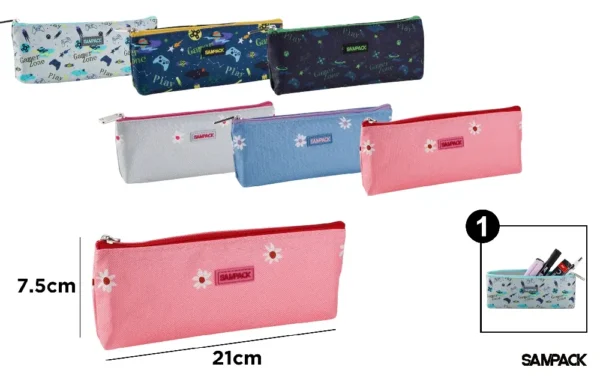 ESTOJO 1 ZÍPER TRAPEZOIDAL