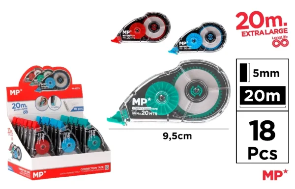 CORRETOR DE FITA 5MMX20M