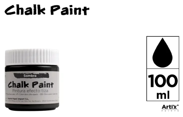 TINTA EFEITO GIZ 100 ml SOMBRA PRETA