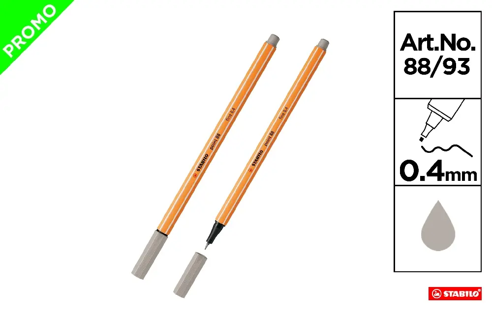PONTO 88/93 STABILO MARCADOR DE PONTA FI