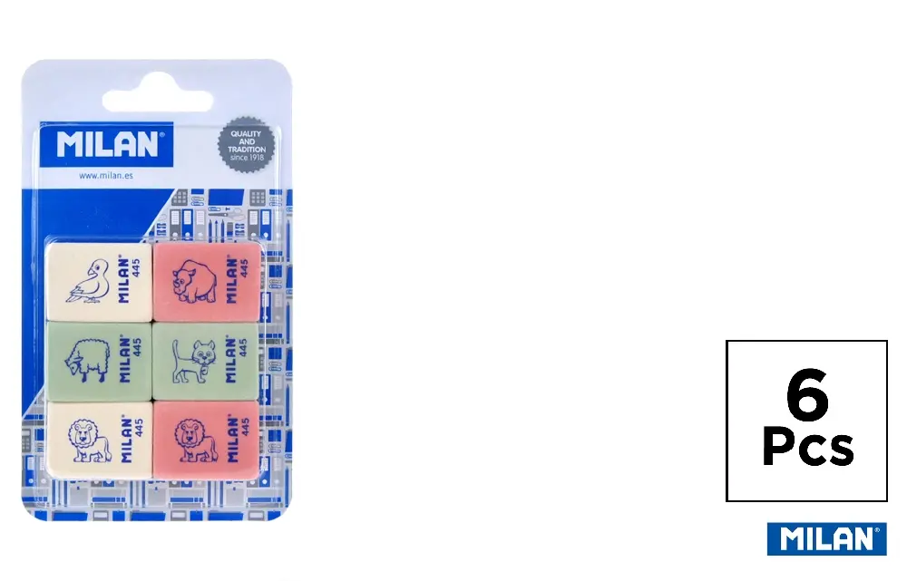 MILAN BLISTER PACK DE 6 BORRACHAS 445 MI