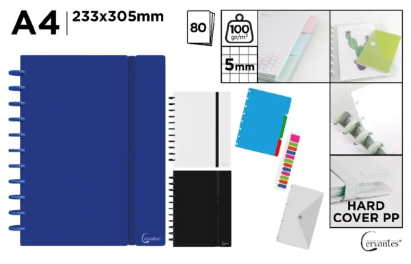 NOTEBOOK ANEL COM FOLHA REMOVÍVEL A4