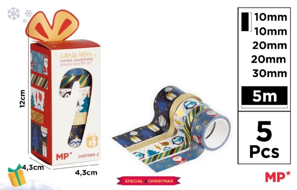 FITA WASHI 5PCS NATAL