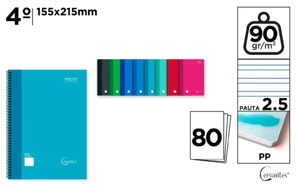 CADERNO ESPIRAL 4º 80 FOLHAS 90 g ORIENT