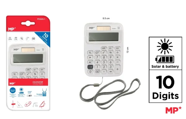 CALCULADORA SOLAR E BATERIAS BRANCAS