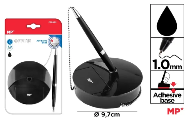 CANETA BASE DE PONTA PRETA 0.7 mm