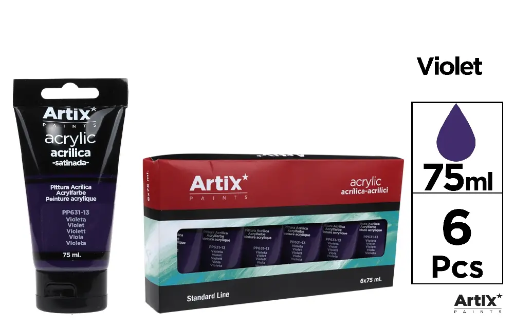 TINTA ACRÍLICA VIOLETA 75 ml