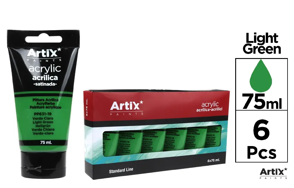 TINTA ACRÍLICA VERDE CLARO 75 ml