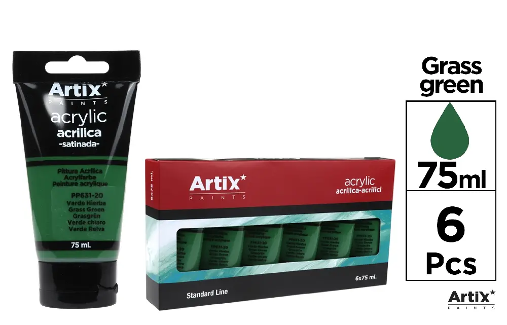 TINTA ACRÍLICA GRASS GREEN 75 ml