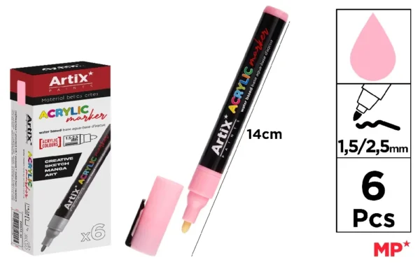 MARCADOR ACRÍLICO ROSA CLARO