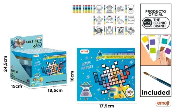 CADERNO PARA COLORIR COM EMOJI DE PIGMEN
