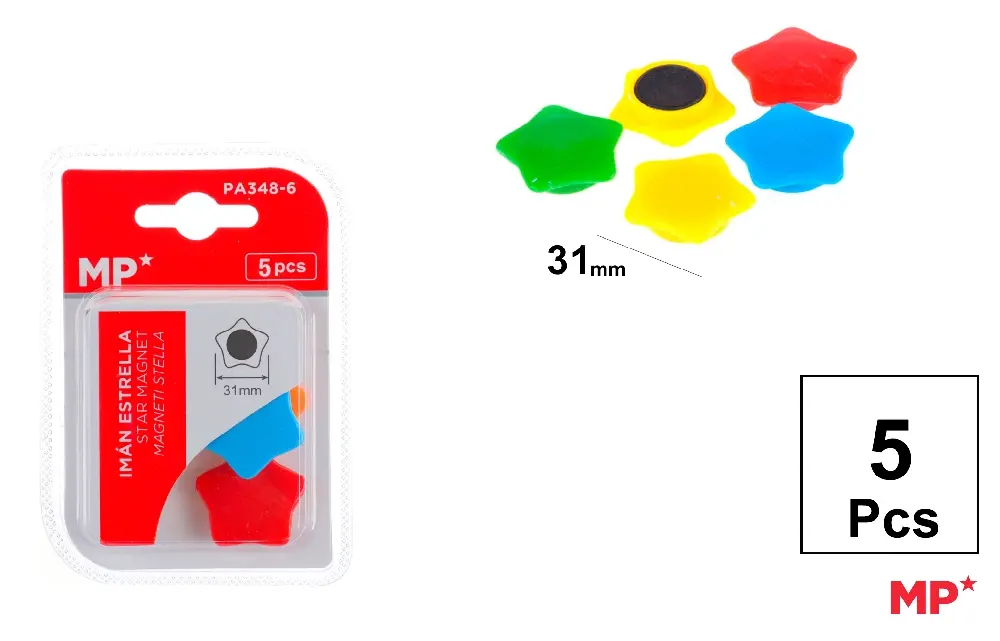 MAGNET STAR CORES 5 Unidades