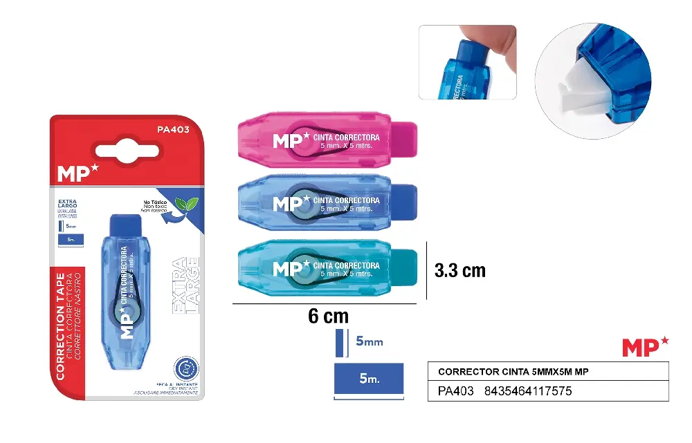 FITA CORRETORA 5 mm x 5 m