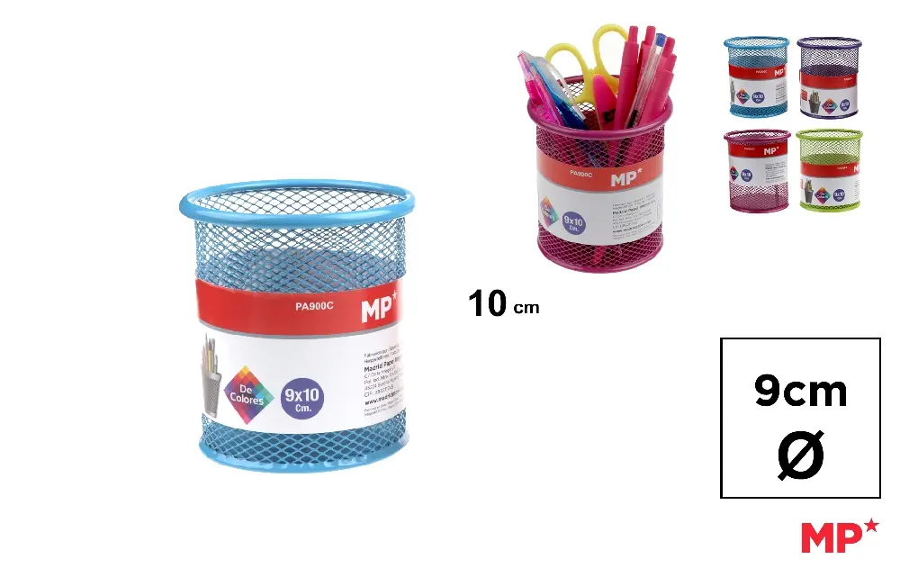PORTA LÁPIS DE COR REDONDO 10 x 9 cm