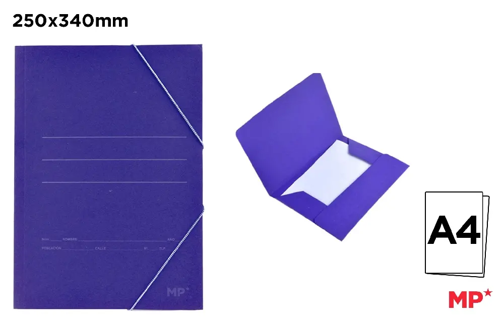 PASTA AZUL COM ABA A4