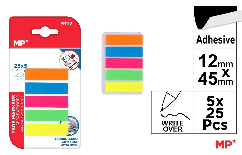 DIVISORES ADESIVOS FLUORESCENTES