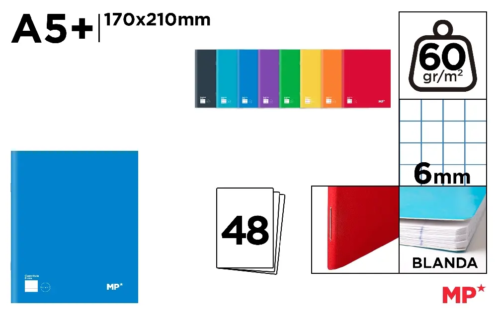 CADERNO 4º GRAMPEADO 48 FOLHAS 60 g 6 x