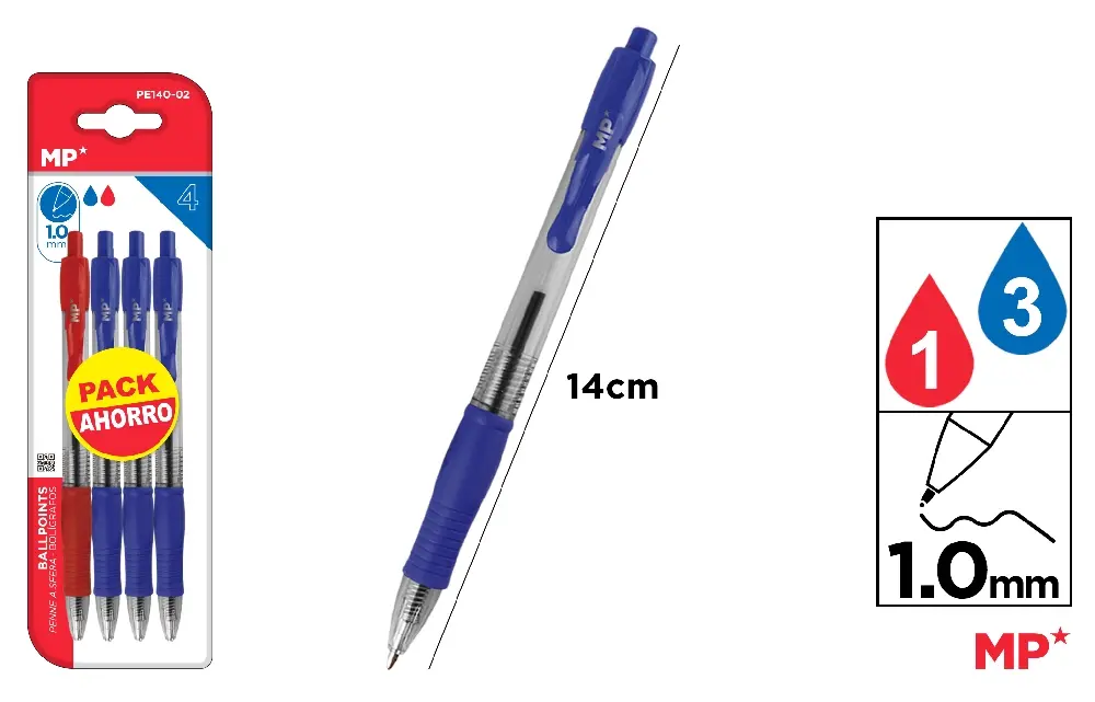 PONTA CANETA 1,0 mm 4 Unidades