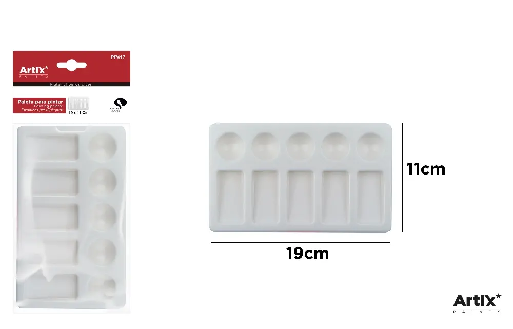 PALETA RETANGULAR 18,5 x 11 cm