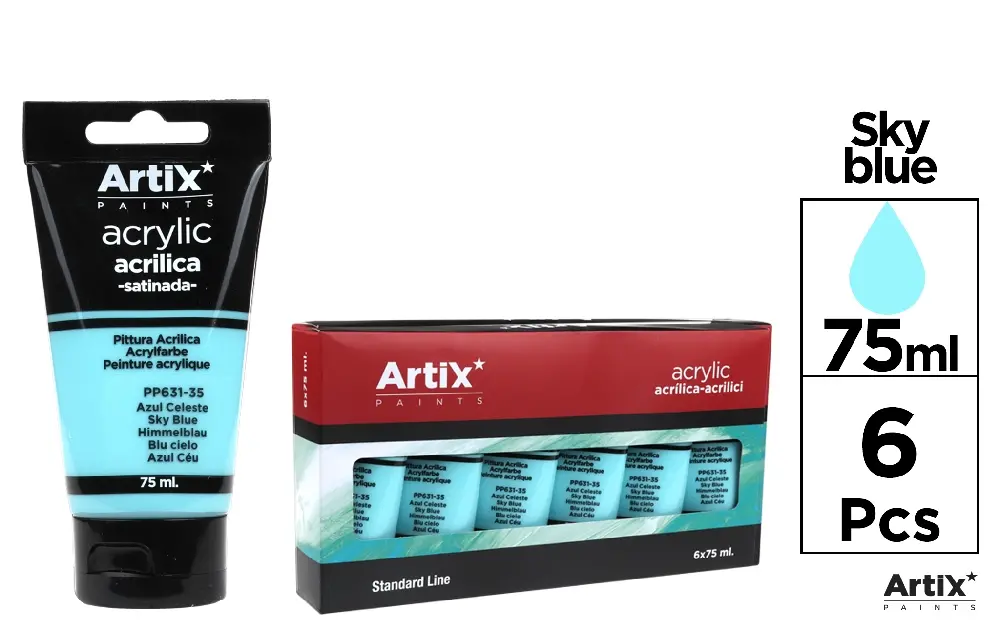 TINTA ACRÍLICA AZUL CÉU 75 ml